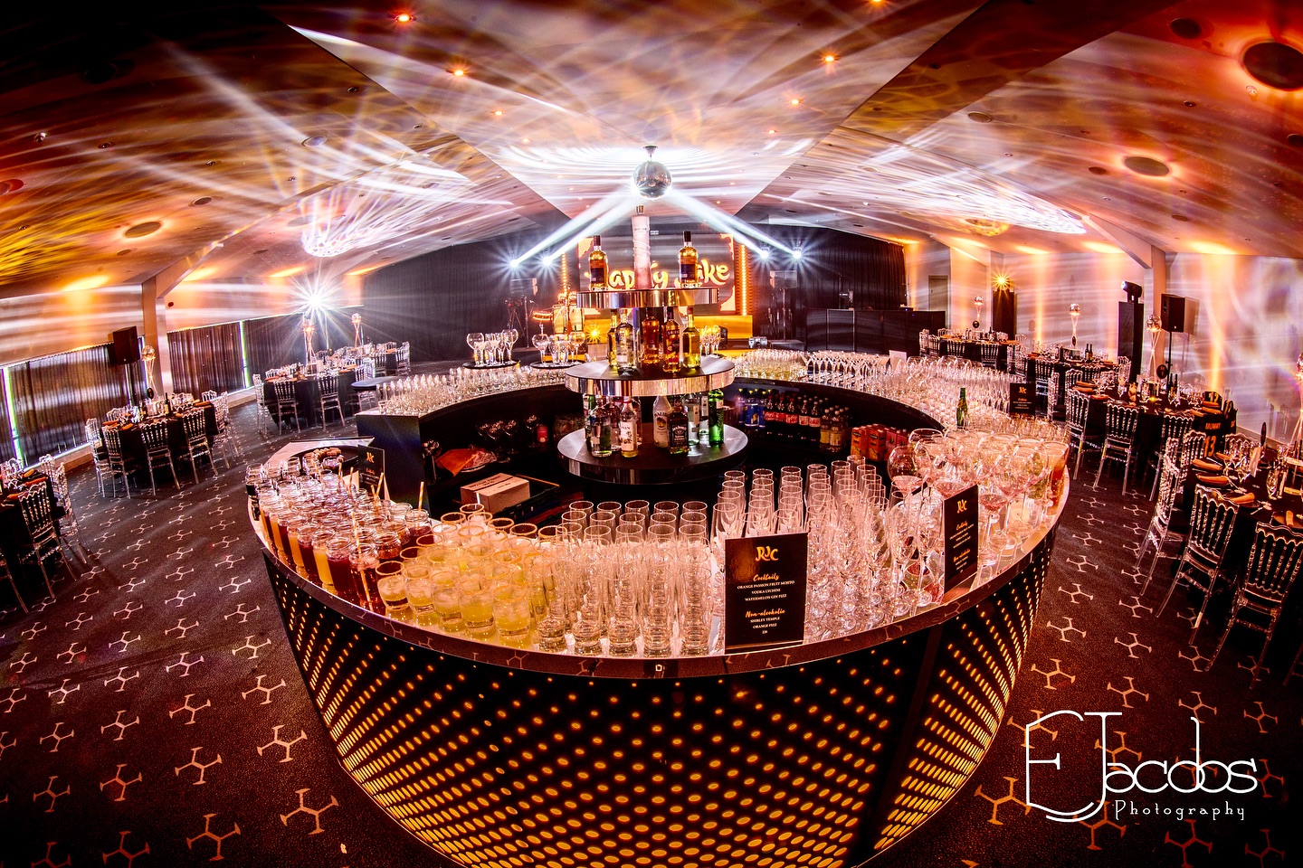A golden bar ready for the celebration